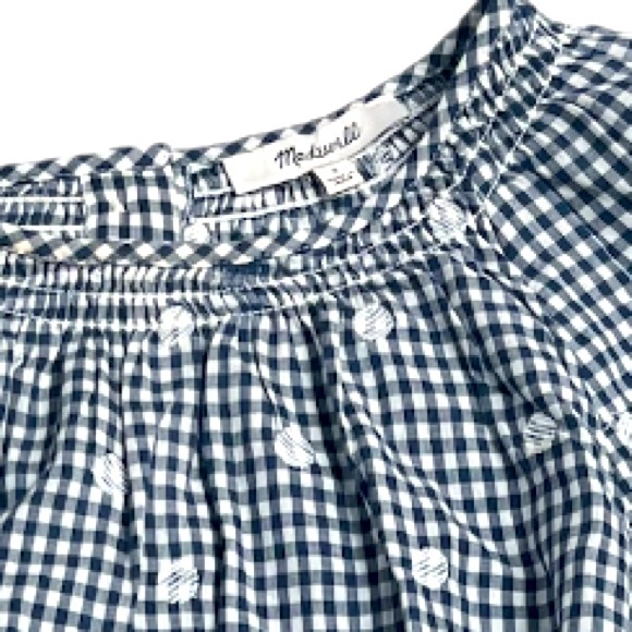 Madewell Embroidered Button Back Shirt S - Picture 8 of 10